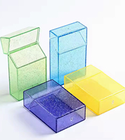 Boîte à accessoires pour cigarettes en acrylique transparent multicolore de haute qualité, cadeau promotionnel, logo personnalisable