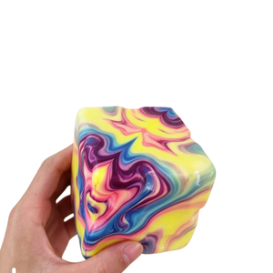 Juguete Antiestrés de Bloques de Goma Suaves con Diseño de Arcoíris, para Adultos y Niños, Regalo Sensorial para el Escritorio - Product Image 1