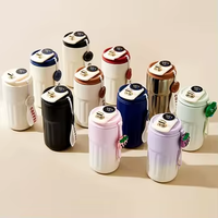 Meilleure vente 450ml en acier inoxydable Portable tasse à café affichage intelligent de la température carafe continue multifonctionnelle pour voiture