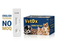 Tarjeta de prueba veterinaria IVD para mascotas, tarjeta de tipificación sanguínea felina de respuesta rápida, kit de prueba de grupo sanguíneo para gatos A, B, AB para clínica veterinaria
