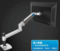 Support de moniteur à rotation réglable d'approvisionnement d'usine professionnel support de bureau à deux bras avec de nouveaux accessoires informatiques