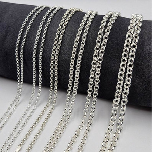 Chaîne Rollo en argent 925 de qualité supérieure pour hommes et femmes, design tendance classique fait main, taille personnalisée - Product Image 4