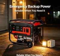 Générateur d'électricité portable Da Mao 2,5-3 kW monophasé compact et léger à essence, démarrage électrique, pour le camping, les voyages et le travail sur le terrain