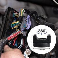 Attache-câbles magnétique pour voiture, organisateur de câbles, support de câbles magnétique en plastique résistant pour la gestion des câbles