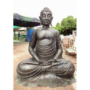 Decorazione esterna di lusso grande rame bronzo Zen <span class=keywords><strong>Buddha</strong></span> meditando statue da giardino - Product Image 5