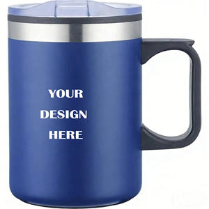 プロモーション ステンレス製 二重壁 キャンプマグ 蓋付き 14オンス - Product Image 1