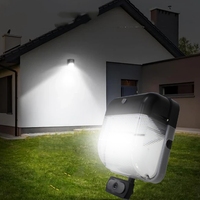 Luminaire mural LED de haute qualité 45W/60W/80W, design moderne, étanche, 3 CCT, avec cellule photoélectrique, pour extérieur, jardin et maison, certifié ETL/CETL
