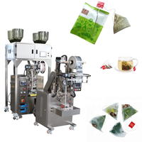 Machine d'emballage ultrasonique de sachet pyramidal de feuilles de thé de 1G 3G 5G Machine à emballer remplissante de sachet filtre de thé vert de fines herbes