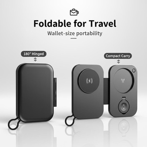 Base de Carga Inalámbrica Magnética Plegable Portátil 3 en 1 <span class=keywords><strong>para</strong></span> iPhone 17 16 15 14 13 Pro Max, Reloj y Auriculares - Product Image 2