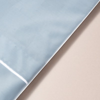 UniOne – Sac/Pochette en plastique transparent givré avec poignée, personnalisable avec logo, pour vêtements, cosmétiques et kits de maquillage