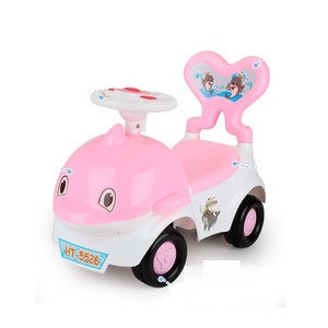 Đồ Chơi Xe Tay Ga Nhựa Cho Trẻ Em Xe Đạp Trẻ Em Mới Nhất Vô Lăng Học Nhạc Lái Xe Thổi Bong Bóng Cá Heo Để Trượt Xe Trên Ô Tô - Product Image 3