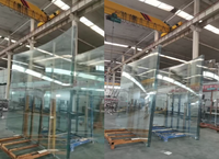Verre feuilleté courbé transparent sur mesure 8mm+1.52+8mm, verre feuilleté composé pour mur-rideau de 17.52mm, fabricants