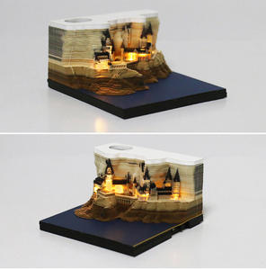 Priwell <span class=keywords><strong>Harry</strong></span> Castle <span class=keywords><strong>Potter</strong></span> Film spécial en papier acrylique stéréoscopique 3D, produit transfrontalier, article de décoration, sculpture 2026, agriculture - Product Image 5