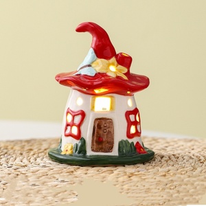 Linda Lámpara de Noche de Cerámica con Forma de <span class=keywords><strong>Casa</strong></span> Mágica para Halloween, Lámpara de Noche para Dormitorio Infantil, Lámpara de Noche Acogedora para Dormir, Regalo de Cumpleaños - Product Image 4