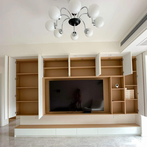 Meubles de salon personnalisés en usine Meuble <span class=keywords><strong>TV</strong></span> Armoire murale <span class=keywords><strong>TV</strong></span> encastrée de style moderne et simple de style nordique - Product Image 6