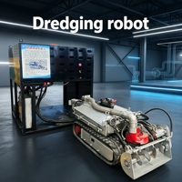 Robot Pengeruk Lumpur Kolam Akuakultur untuk Pembersihan Perairan Tambak Ikan
