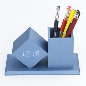 Đồng Hồ Để Bàn KH-WC010 Kỹ Thuật Số, Đồng Hồ Có Giá Để Bút, Quà Giáng Sinh, Giảm Giá Mạnh - Product Image 1