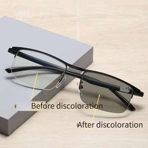 Venta caliente lentes fotocromáticas gafas de lectura TR marco de metal hombres auto zoom gafas de lectura progresivas - Product Image 5