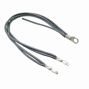 Best Selling Wire Harness Solar Battery Cable 10 12 14 16 AWG Ring Terminal for Solar Battery Solar Inverter