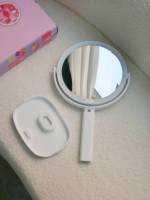 Miroir de maquillage LED de bureau en métal arqué Winway, miroir de table portable avec lumière et capteur tactile