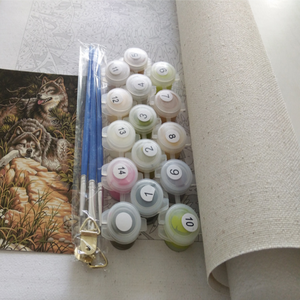 Kit de Manualidades Feng Shui Familiar, <span class=keywords><strong>Pintura</strong></span> por Números, Set de <span class=keywords><strong>Pintura</strong></span> Acrílica, Lienzo Impermeable, Regalo, Velero, Decoración Familiar para Pared - Product Image 6