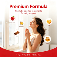Permen Jeli Cuka Apel Penambah Energi dengan Vitamin B12, Asam Folat, Bit, dan Zat Besi untuk Mendukung Pembentukan Sel Darah Merah