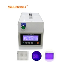 Lampe de séchage UV à refroidissement par ventilateur 100*100 MM, système de séchage UV LED, lumière UV pour le scellement des écrans LCD, protection du masque de soudure