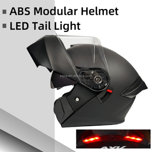 Nouveaux produits : Casques de moto unisexes en ABS avec feu arrière LED, casque modulaire, protection de la tête, fabricants de casques de moto - Product Image 2