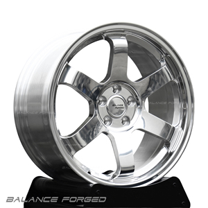 Jantes en alliage forgées sur mesure Srim, monobloc, couleur chrome blanc, 6 branches, pour Rays Te37 VW Golf Toyota <span class=keywords><strong>Aygo</strong></span> Skoda Octavia - Product Image 5