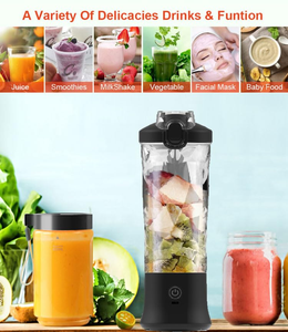 Portable Manual USB Rechargeable Blender Juicer Electric Smoothie Maker Fruit Mixer Bottle RV Travel Office Gym Home Use - Product Image 4