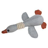 Jouet pour chien en peluche durable en forme de canard sauvage qui couine, jouet à mâcher pour chiot, jouet pour animaux de compagnie