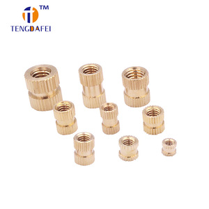Insert fileté en laiton Tengdafei, métrique M1-M12, entièrement fileté, en cuivre, pour moulage par injection - Product Image 3