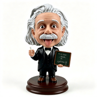 Modèle de personnage académique en résine peint à la main OEM, cadeau éducatif amusant pour la remise des diplômes, destiné aux étudiants et aux passionnés de sciences, bobblehead personnalisé