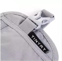 TINYATHot Sac banane de sécurité unisexe, pochette de voyage compacte avec fermeture éclair discrète, en tissu Oxford imperméable, pour la course/sport