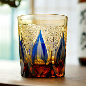 แก้วกาแฟโบราณทำมือสุดหรูแก้ววิสกี้บูร์บองถ้วยแกะสลักแก้วญี่ปุ่นเอโดคิริโกะสำหรับค็อกเทล - Product Image 4