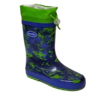 Bottes de pluie en caoutchouc imperméables pour enfants pour garçons Robot Printing Easy-On Toddler/Little Summer Season Gum Boots for Girls