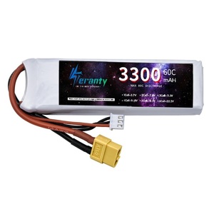 Batterie pour drone de course RC 2S 7.4V 3300mAh 60C, pièces pour hélicoptère, voiture, bateau, avion UAV - Product Image 5