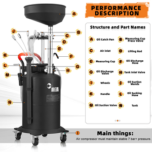 Extracteur d'<span class=keywords><strong>huile</strong></span> pneumatique portable breveté à aspiration rapide : Changement d'<span class=keywords><strong>huile</strong></span> en trois minutes pour l'entretien automobile - Product Image 2