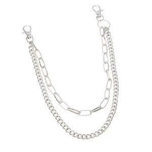 Double Layer Metal Waist <b>Chain</b> Zinc Alloy Geometric Hip Hop Fashion Body <b>Chain</b> For Daily Wear - Product Image 5