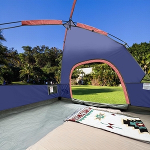 <span class=keywords><strong>Tente</strong></span> à deux places imperméable et coupe-vent pour les vacances en bord de mer, à une chambre, en tissu Oxford, à construction tubulaire, pour toutes les saisons - Product Image 4