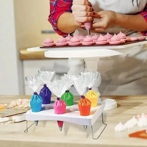 Supporto Pieghevole Fai-da-Te per Sacchetti da Pasticceria, Espositore per Decorazione Torte, Vassoio per Sacchetti di Crema, Utensili per Pasticceria - Product Image 2