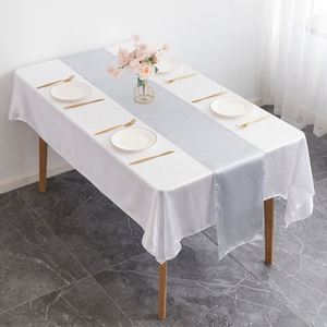 Wedding <strong>Table</strong> Decorations Navy Blue Satin Polyester <strong>Table</strong> <strong>Runner</strong>