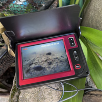 Caméra de pêche sous-marine HD-3525D avec écran couleur, enregistreur vidéo et détecteur de poissons, stockage 16 Go, câble de 25 m