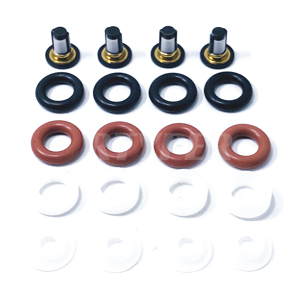 Fuel Injector Repair Kits Micro Filter Oring Plastic Gasket Pintle Cap 04204 for Keihin Injector
