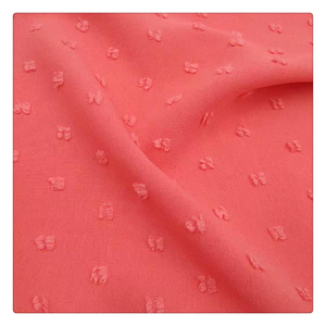 180D 180gsm nouvelle mode Jacquard CEY 100% polyester CEY Jacquard fleur Dot tissu Airflow fleurs coupées tissu pour vêtements - Product Image 3