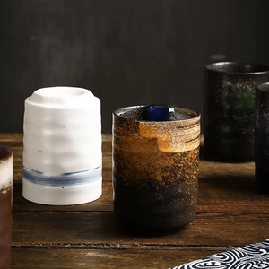 Tazza in ceramica retrò da 300ml con Design moderno dipinto a mano tazze da caffè e tè diritte ispirate al vento - Product Image 5
