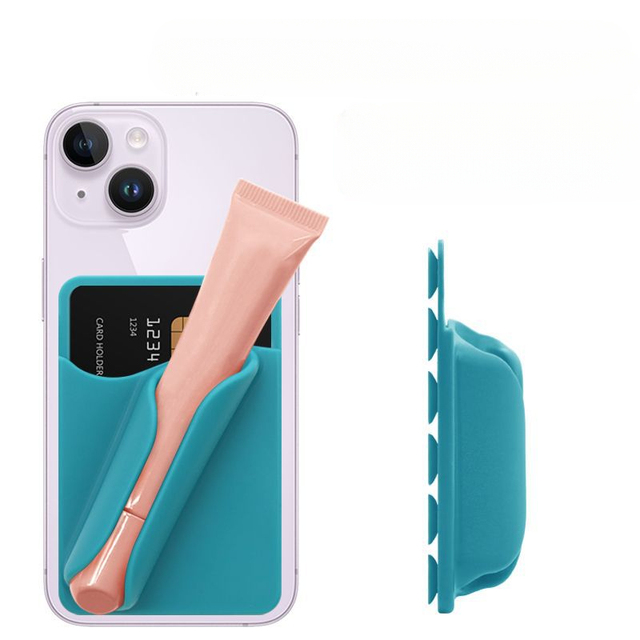 Suction Cup Lipstick Holder Repeated Use Phone Stand Card Holder Portable Lip Glaze Lazy Telephone Accessories Wholesale
