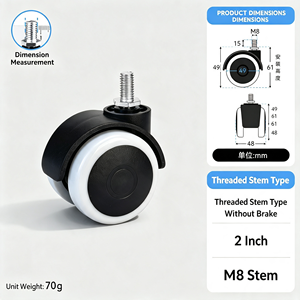 Ruedas para Muebles con Superficie Resistente a Arañazos, Probadas en 10000 Ciclos, Duraderas, Calidad Verificada, Protector de Piso, Selección Superior - Product Image 4