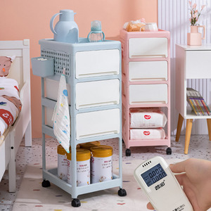 Henry em bé của tay xe & xe đẩy ngăn kéo lưu trữ nhựa thực phẩm Xe Đẩy giỏ hàng di chuyển lưu trữ giá với lỗ Hội Đồng Quản trị bên giỏ - Product Image 4