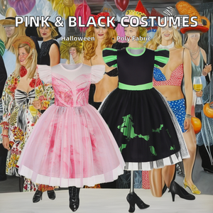 Costume Glinda rose pour enfants avec perruque robe Elphaba noire Cosplay princesse sorcière pour Halloween nouvel an déguisement TV & film inspiré - Product Image 2